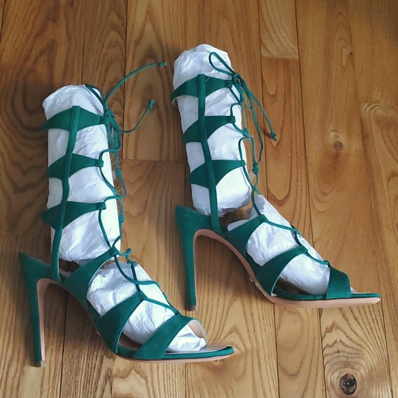 NIB SCHUTZ Erlene Lace-up Heels - Picture 3 of 5
